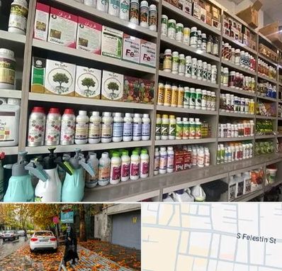 فروشگاه سموم کشاورزی در خیابان فلسطین