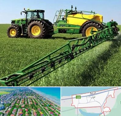 فروشگاه ماشین آلات کشاورزی در نور