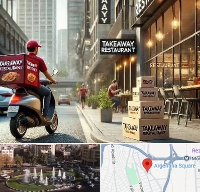 رستوران بیرون بر در آرژانتین