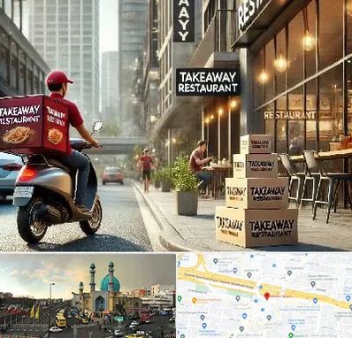 رستوران بیرون بر در رسالت 