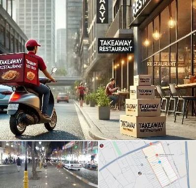 رستوران بیرون بر در باغ فیض اسلامشهر 