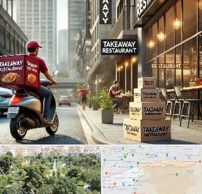 رستوران بیرون بر در منطقه 13 تهران 