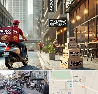 رستوران بیرون بر در چهارراه استانبول