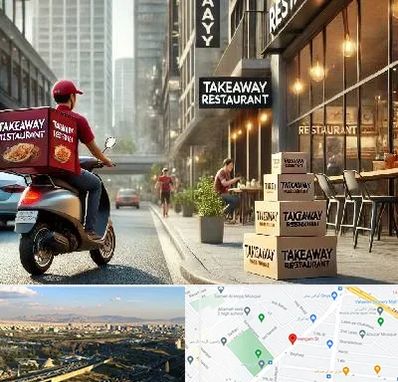 رستوران بیرون بر در هنگام 