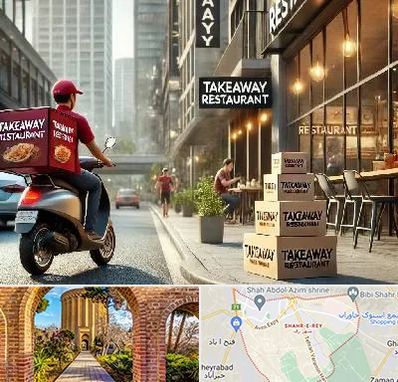 رستوران بیرون بر در شهر ری