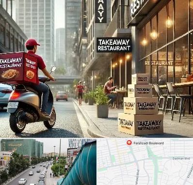 رستوران بیرون بر در بلوار فرحزادی