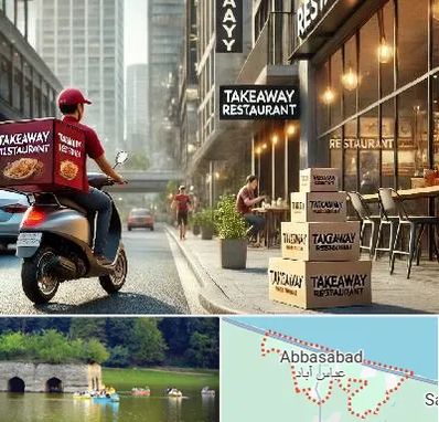 رستوران بیرون بر در عباس آباد