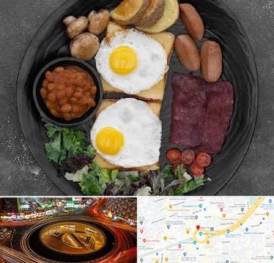 صبحانه انگلیسی در میدان ولیعصر 