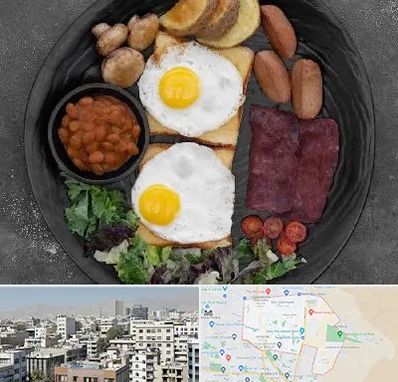 صبحانه انگلیسی در منطقه 14 تهران 