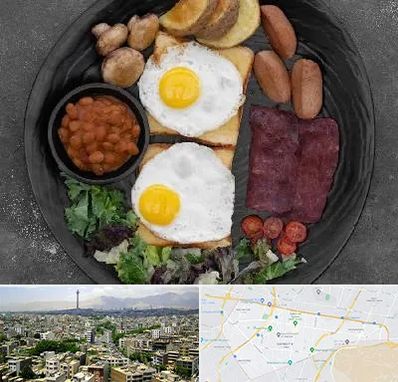 صبحانه انگلیسی در منطقه 8 تهران 