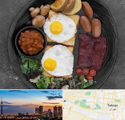 صبحانه انگلیسی در غرب تهران 