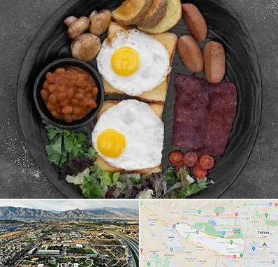 صبحانه انگلیسی در منطقه 21 تهران 