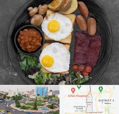 صبحانه انگلیسی در ونک 