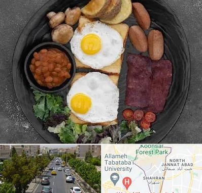 صبحانه انگلیسی در شهران 