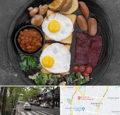 صبحانه انگلیسی در ظفر 