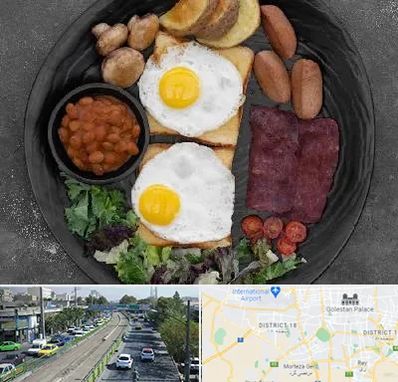 صبحانه انگلیسی در جنوب تهران 