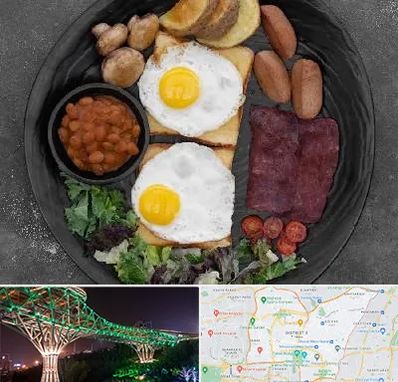 صبحانه انگلیسی در منطقه 3 تهران 