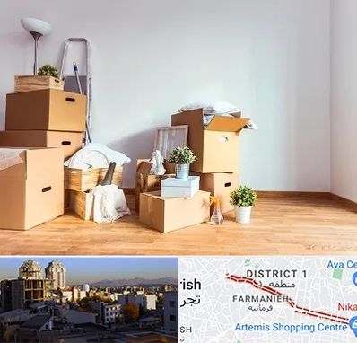 بسته بندی اثاثیه منزل در فرمانیه