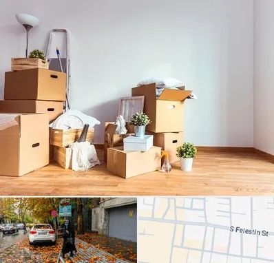 بسته بندی اثاثیه منزل در خیابان فلسطین