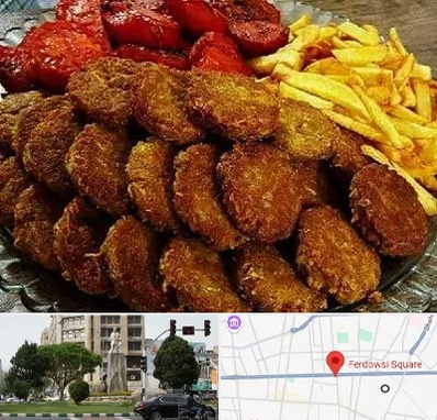 غذای خانگی در میدان فردوسی تهران
