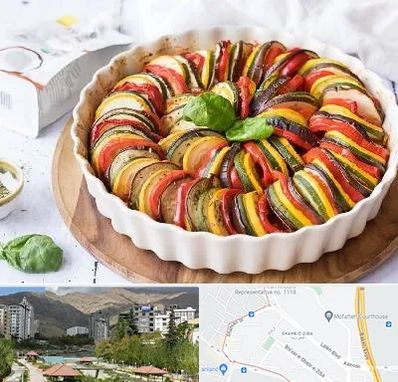 رستوران فرانسوی در شهر زیبا 