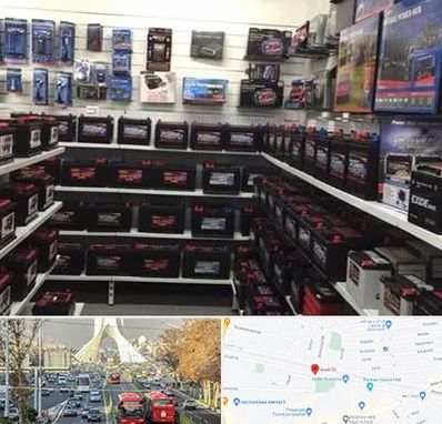 فروش باتری خودرو در خیابان آزادی 