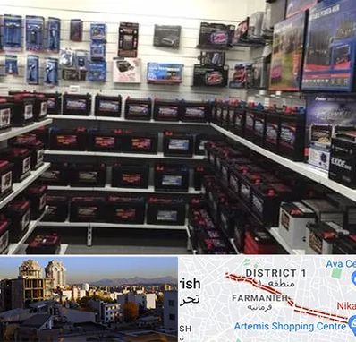 فروش باتری خودرو در فرمانیه 