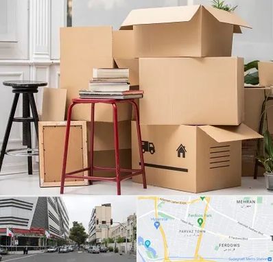 کارگر اسباب کشی و باربری در بلوار فردوس