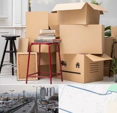 کارگر اسباب کشی و باربری در بلوار ارتش