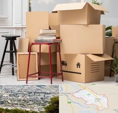 کارگر اسباب کشی و باربری در یاسوج