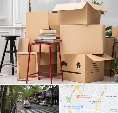 کارگر اسباب کشی و باربری در ظفر