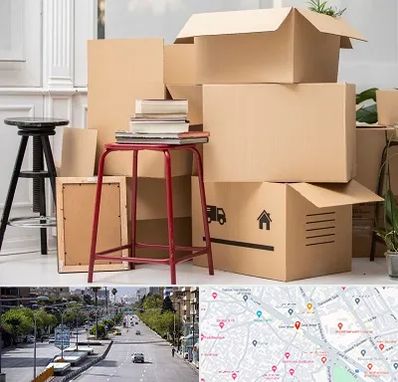 کارگر اسباب کشی و باربری در خیابان زند شیراز