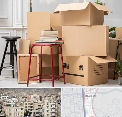 کارگر اسباب کشی و باربری در اسکندری