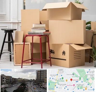 کارگر اسباب کشی و باربری در بلوار فردوسی مشهد