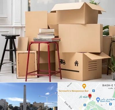 کارگر اسباب کشی و باربری در فلکه گاز شیراز