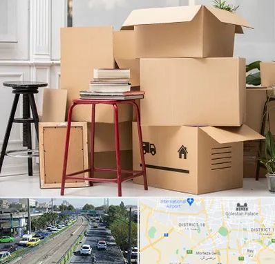 کارگر اسباب کشی و باربری در جنوب تهران