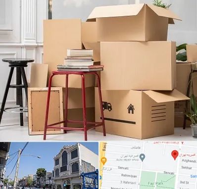 کارگر اسباب کشی و باربری در افسریه