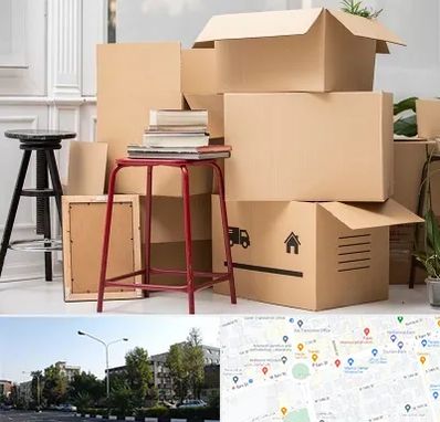 کارگر اسباب کشی و باربری در میدان کاج