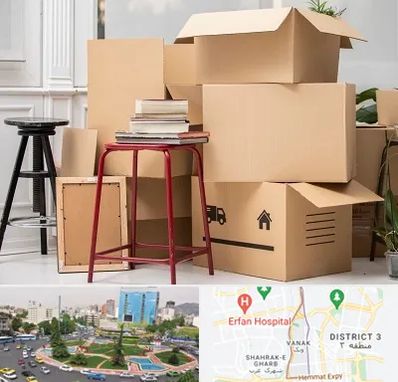 کارگر اسباب کشی و باربری در ونک تهران