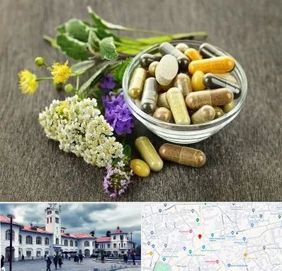 فروش گیاهان دارویی در میدان شهرداری رشت 