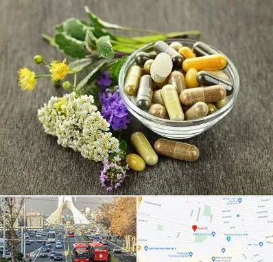 فروش گیاهان دارویی در خیابان آزادی 