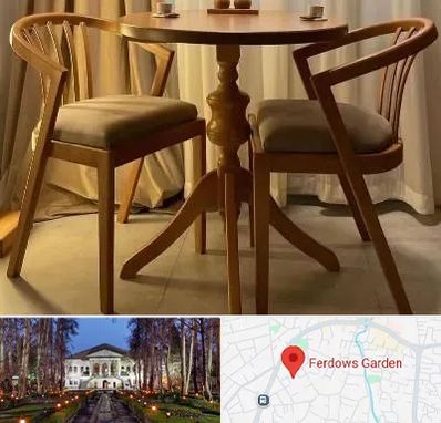 فروش میز و صندلی در باغ فردوس