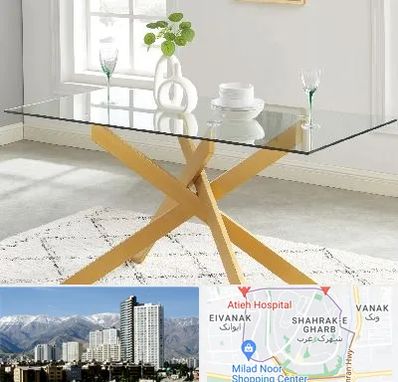 فروش میز شیشه ای در شهرک غرب 