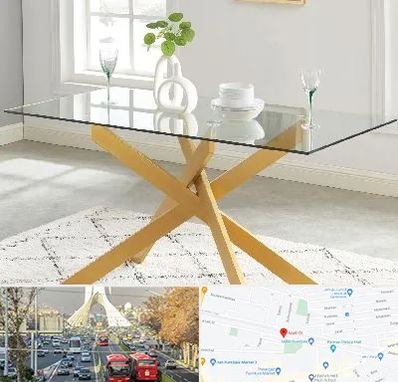 فروش میز شیشه ای در خیابان آزادی 