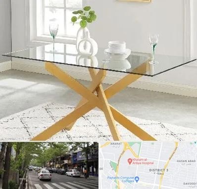 فروش میز شیشه ای در ظفر 