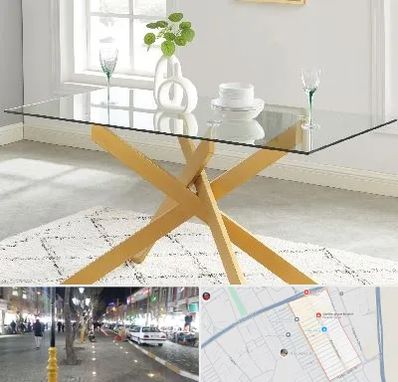 فروش میز شیشه ای در باغ فیض اسلامشهر 