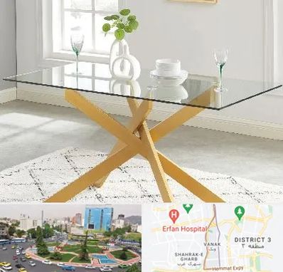فروش میز شیشه ای در ونک 