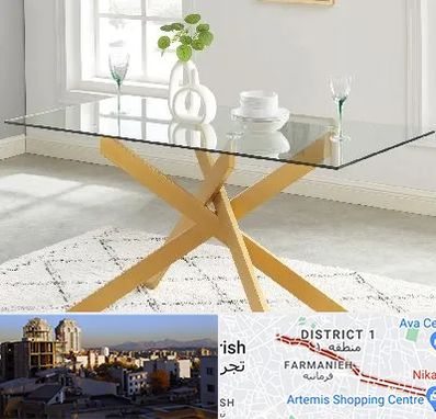 فروش میز شیشه ای در فرمانیه 