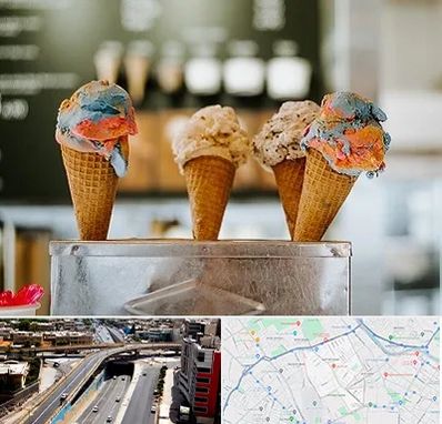 بستنی فروشی در ستارخان شیراز