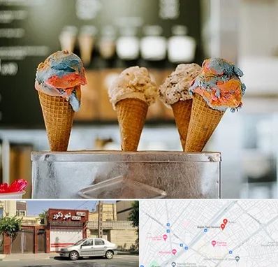 بستنی فروشی در باجک قم